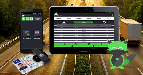 Fox Driver / Lecteur carte conducteur sur smartphone et tablette